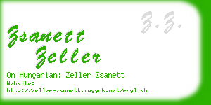 zsanett zeller business card